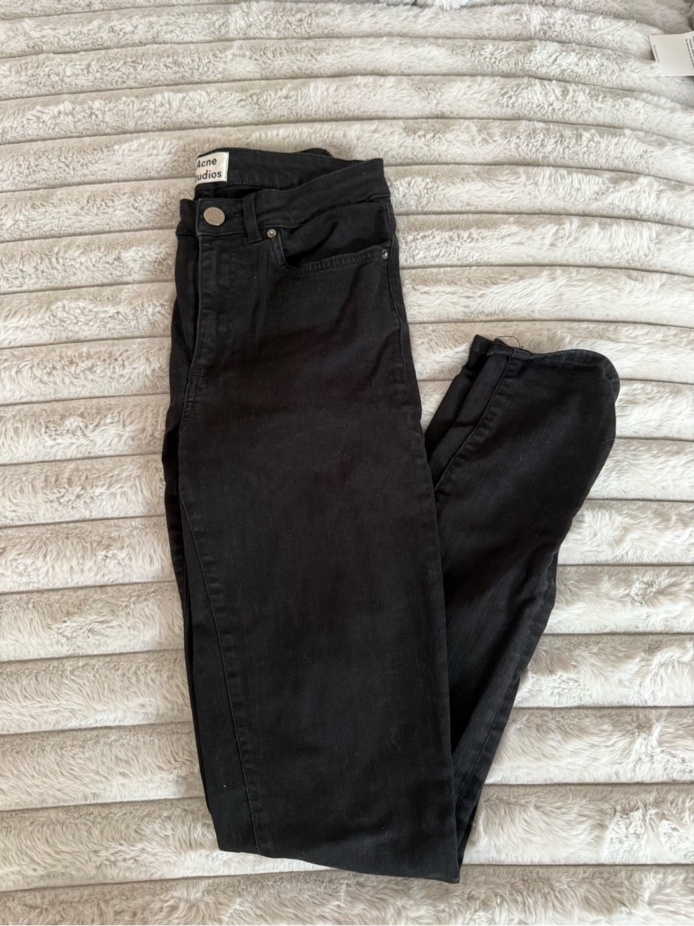 Like New Acne Studios Pin Black Skinny Jeans